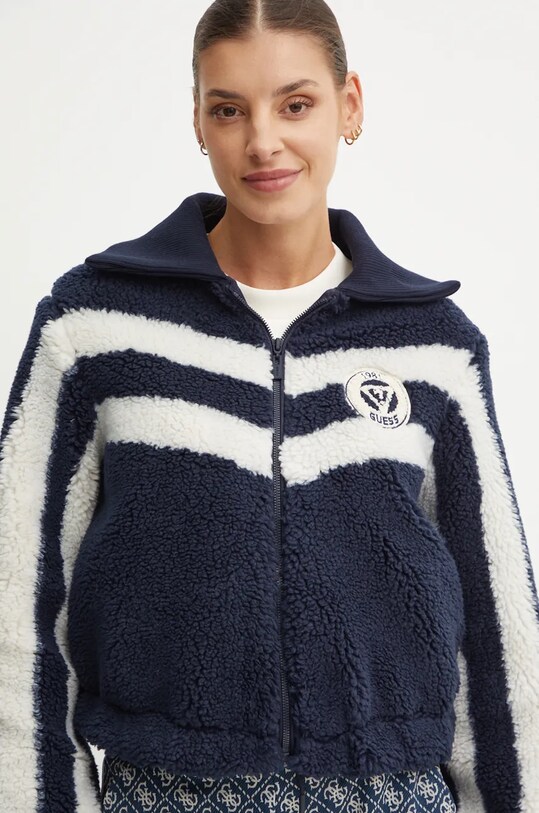 Guess geaca SHERPA bleumarin V4BL06.KCIR0