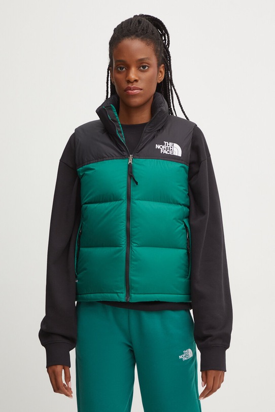 Péřová vesta The North Face 1996 Retro Nuptse s podšívkou zelená NF0A3XEPNL11