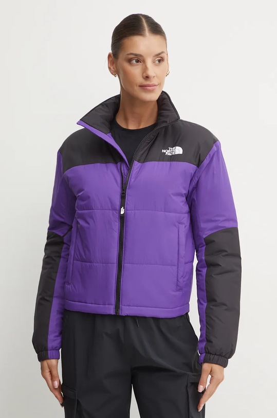 The North Face kurtka Gosei Puffer bez kaptura fioletowy NF0A879XNL41