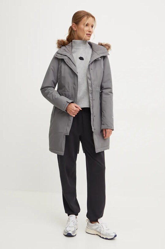 The North Face kurtka Zaneck Parka NF0A4M8Y0UZ1 szary AW24
