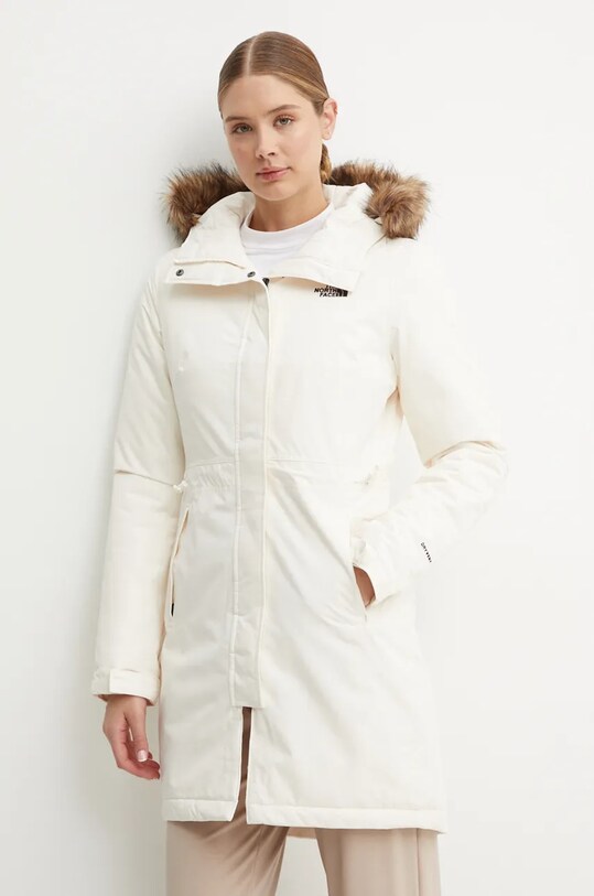 The North Face kurtka Zaneck Parka pozostałe beżowy NF0A4M8YQLI1