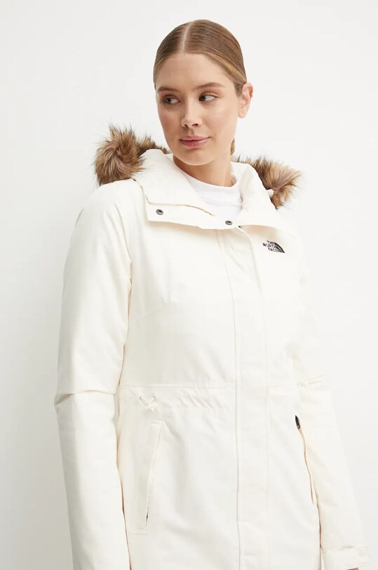 Odzież The North Face kurtka Zaneck Parka NF0A4M8YQLI1 beżowy