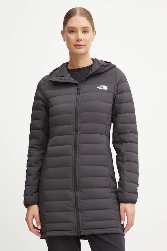 Páperová bunda The North Face Belleview jemné zateplenie čierna NF0A7UK74H01