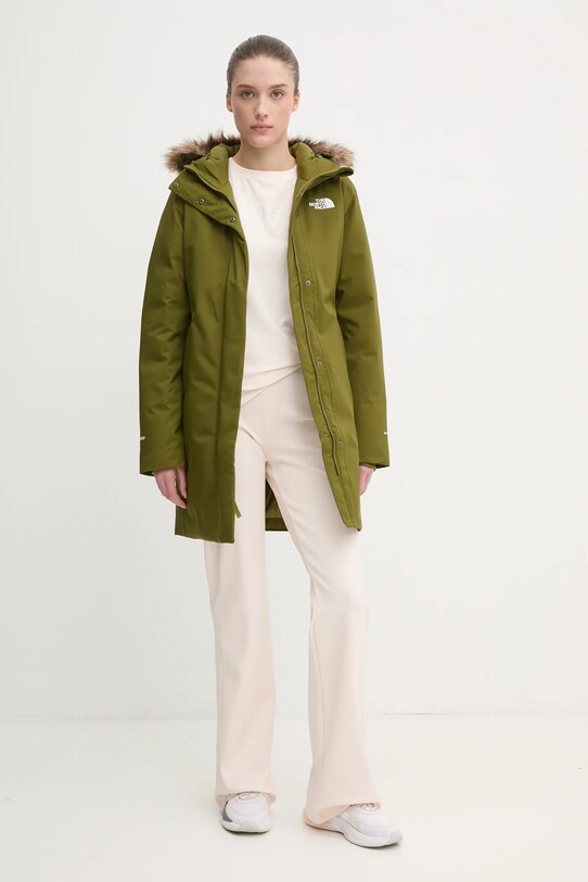 The North Face kurtka puchowa Arctic NF0A84J2PIB1 zielony AW24