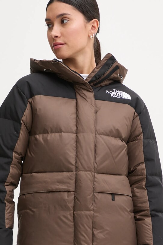 The North Face kurtka puchowa HMLYN Down brązowy NF0A4R2W5EX1