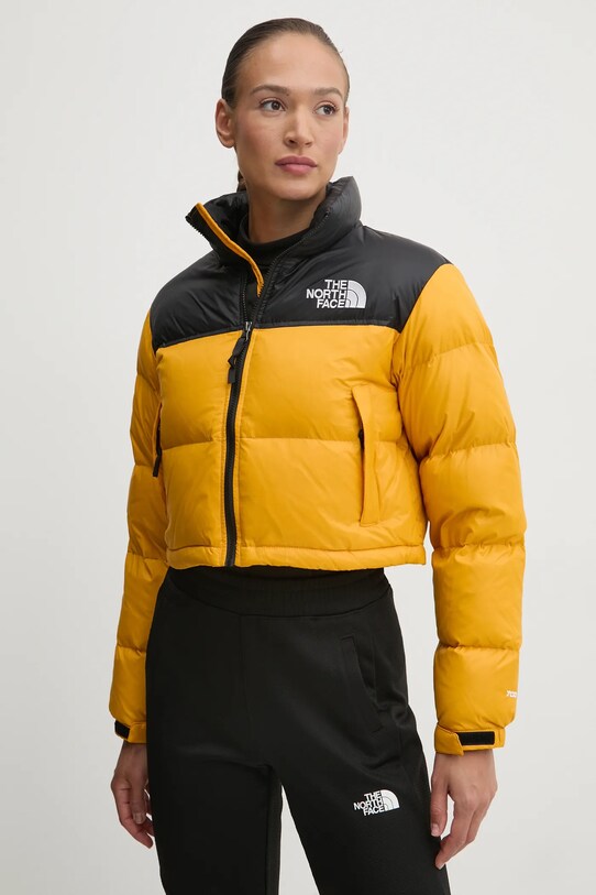 The North Face kurtka puchowa Nuptse żółty NF0A5GGEZU31