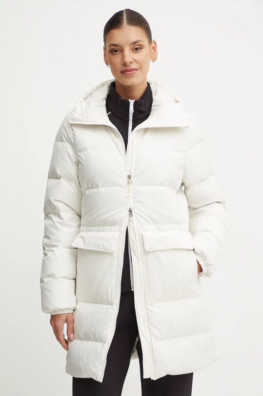 The North Face geaca Gotham cu captuseala bej NF0A84IXQLI1
