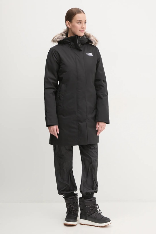 Μπουφάν με επένδυση από πούπουλα The North Face Arctic NF0A84J24H01 μαύρο AW24