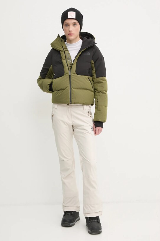 The North Face kurtka narciarska puchowa Cold Spell NF0A87WTPIB1 zielony AW24