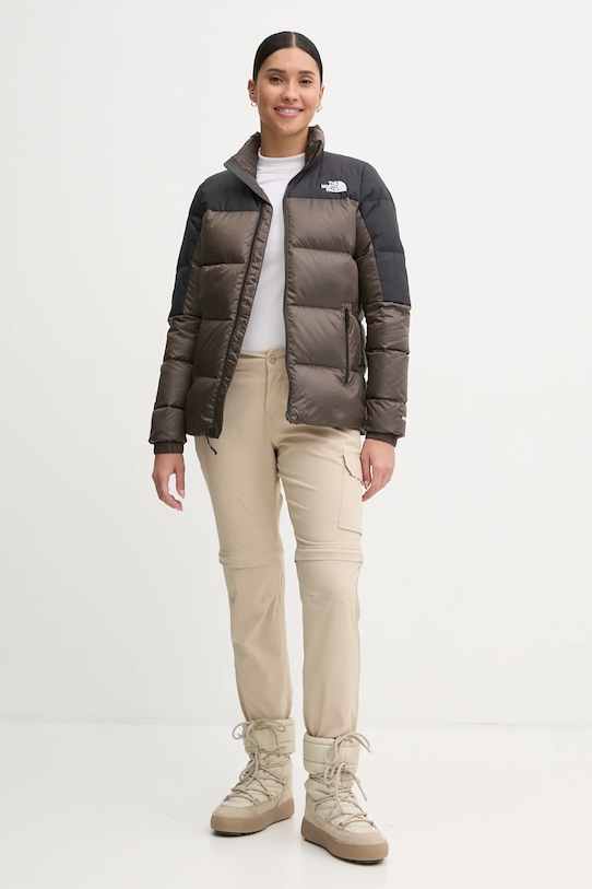 Πουπουλένιο αθλητικό μπουφάν The North Face Diablo 2.0 NF0A89900BI1 καφέ AW24