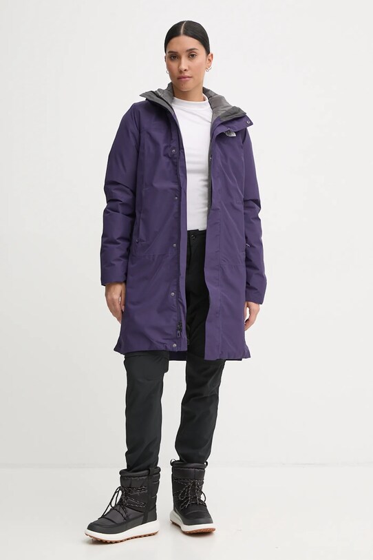Îmbrăcăminte The North Face geacă sport din puf Suzanne Triclimate 2.0 NF0A89JM7O91 violet