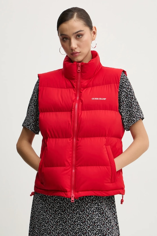Guess Jeans vestă cu captuseala rosu W4BN59.WGII2