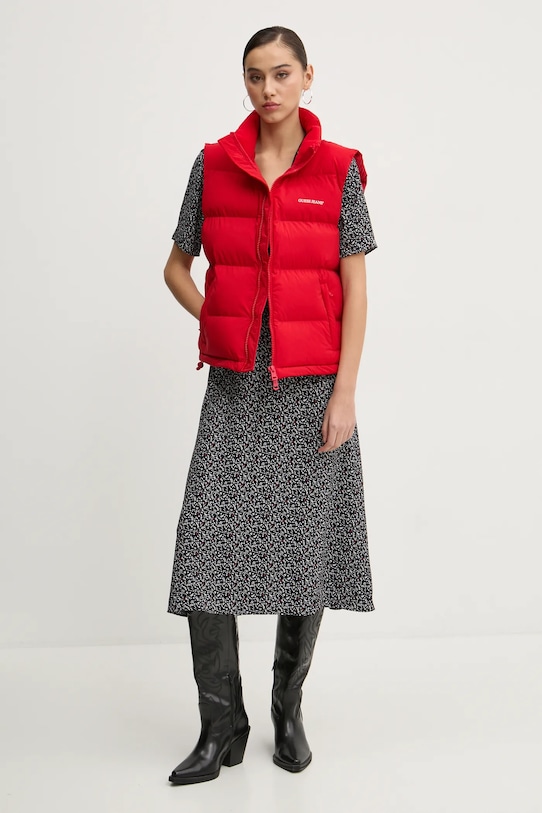 Guess Jeans vestă W4BN59.WGII2 rosu AW25