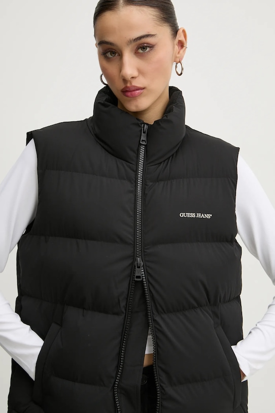 Guess Jeans vestă negru W4BN59.WGII2