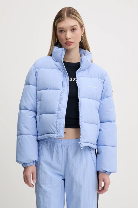 Куртка Guess Jeans з підкладкою блакитний W4BL20.WGII2