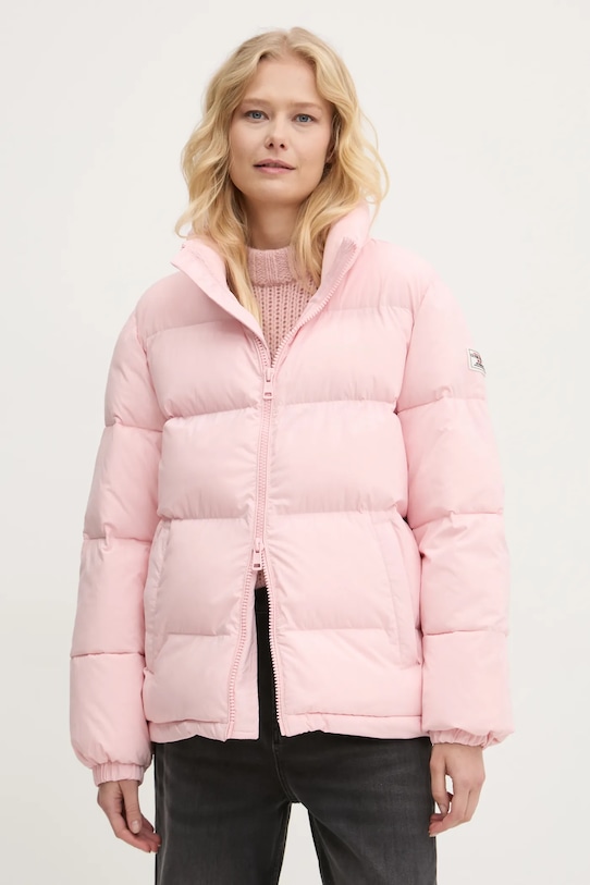 Bunda Guess Jeans s podšívkou růžová W4BL21.WGII2