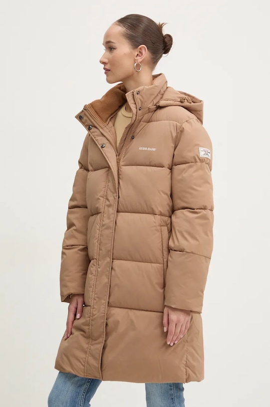 Guess Jeans kurtka pozostałe brązowy W4BL24.WGII2