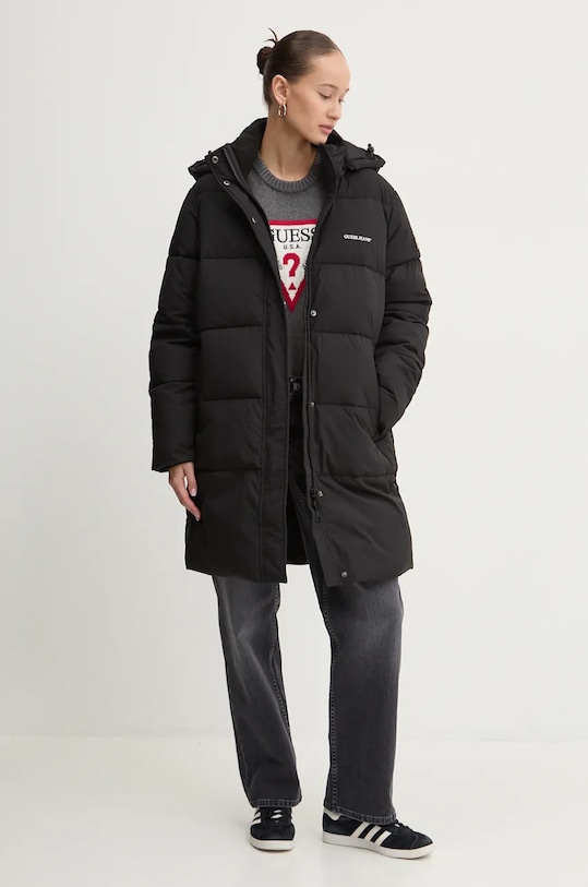 Guess Jeans geaca W4BL24.WGII2 negru AW25