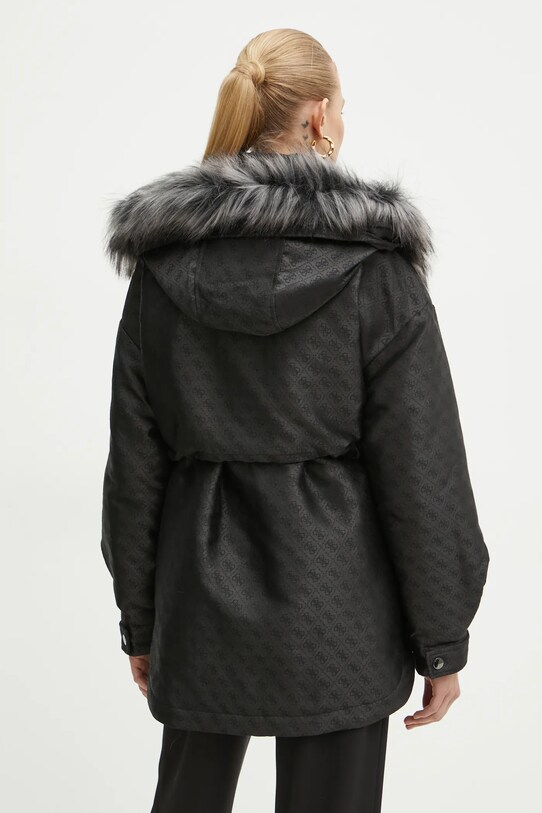 Ρούχα Μπουφάν Guess ELLY W4BL35.WFIR2 μαύρο