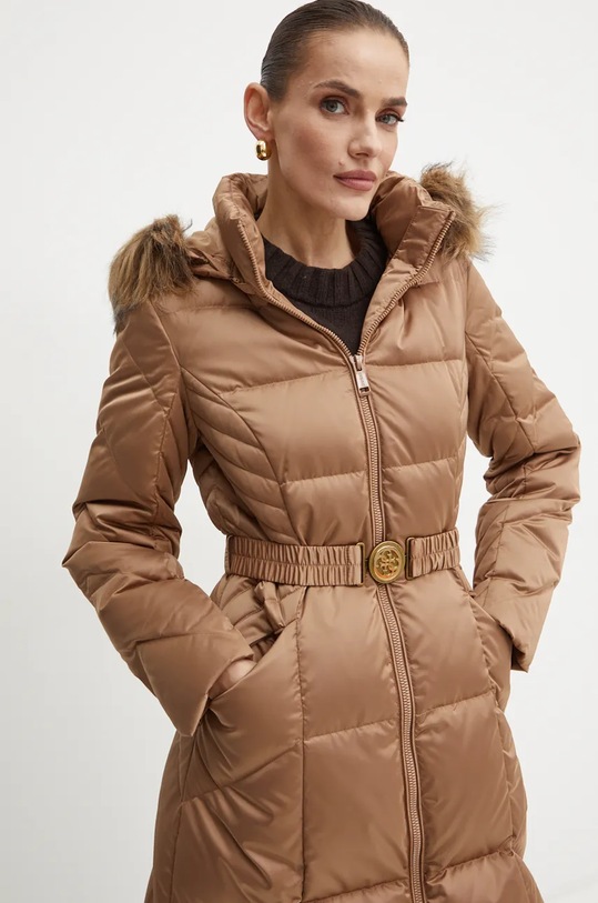Pernata jakna Guess OLGA bež W4BL41.WEX52