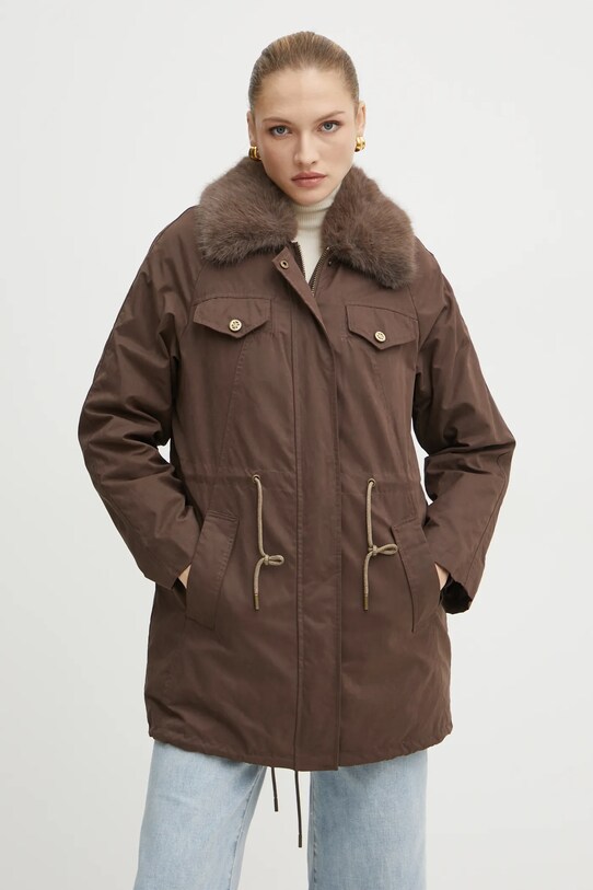 Куртка Guess LUCIE парка коричневый W4BL45.WGK30