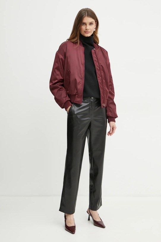 Guess geaca bomber AURORE W4BL48.WGKK2 burgundia NC24