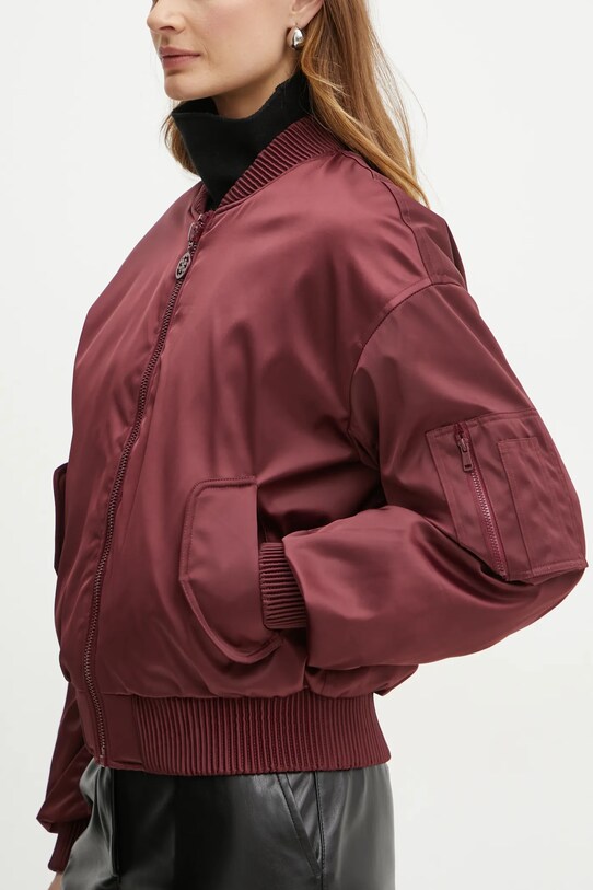 Guess geaca bomber AURORE W4BL48.WGKK2 burgundia