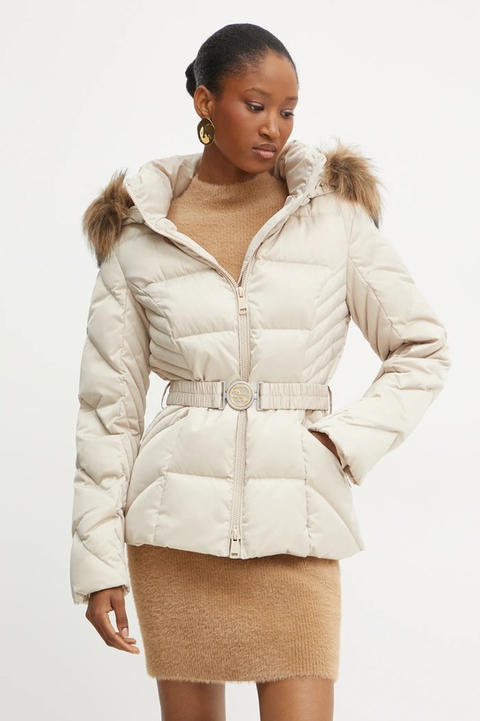 Guess geaca de puf OLGA cu captuseala bej W4BL53.WEX52