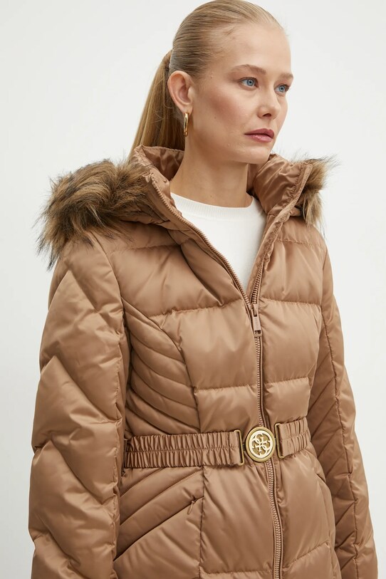 Пухова куртка Guess OLGA W4BL53.WEX52 коричневий