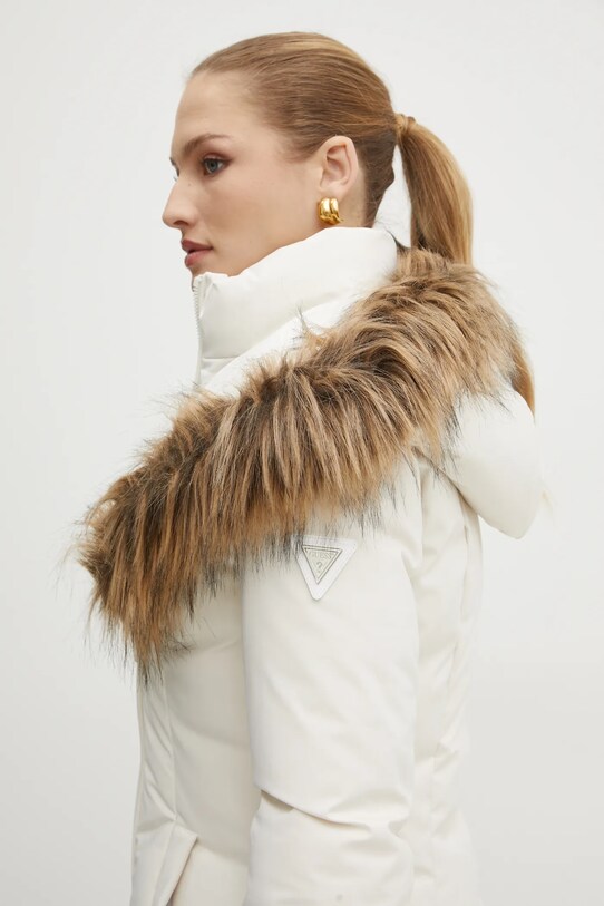 Μπουφάν Guess SYLVIE W4BL59.WG7X2 μπεζ