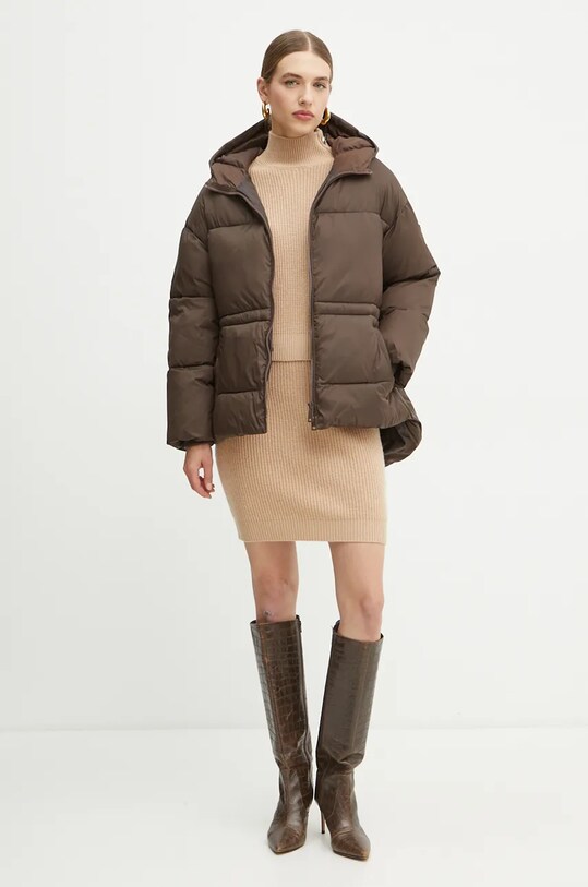 Μπουφάν Guess MARIKA W4BL99.WG0V0 καφέ NC24