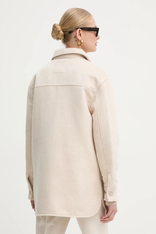 Odjeća Košulja-jakna s primjesom vune Guess BEATRIZ W4YL20.WFQT0 bež