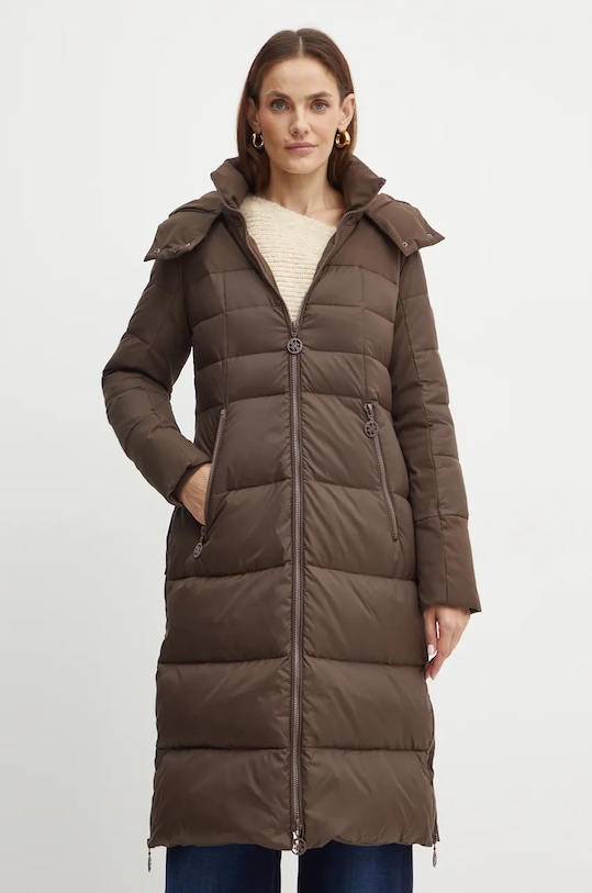 Пуховая куртка Guess CAROLYN с утеплением коричневый W4BL0D.WG0V0