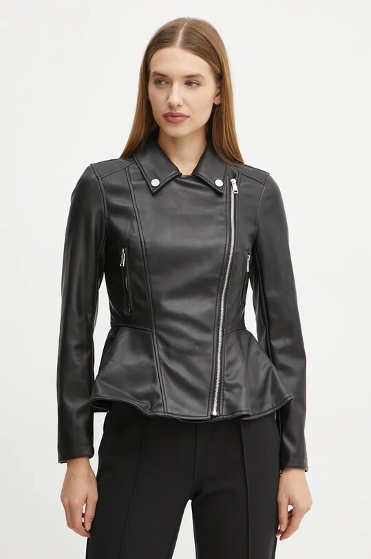 Куртка Guess без капюшона чорний W4BL3T.KCP70