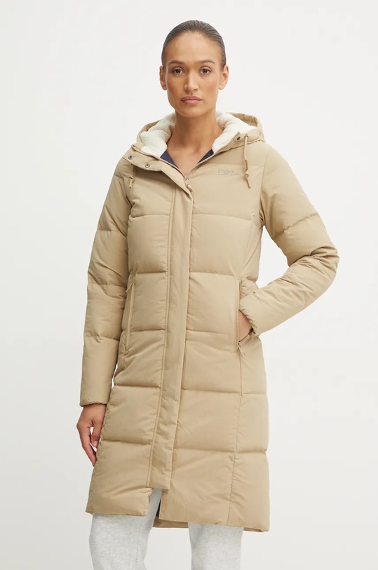 Jack Wolfskin geaca de puf Nordlicht cu captuseala bej A60038