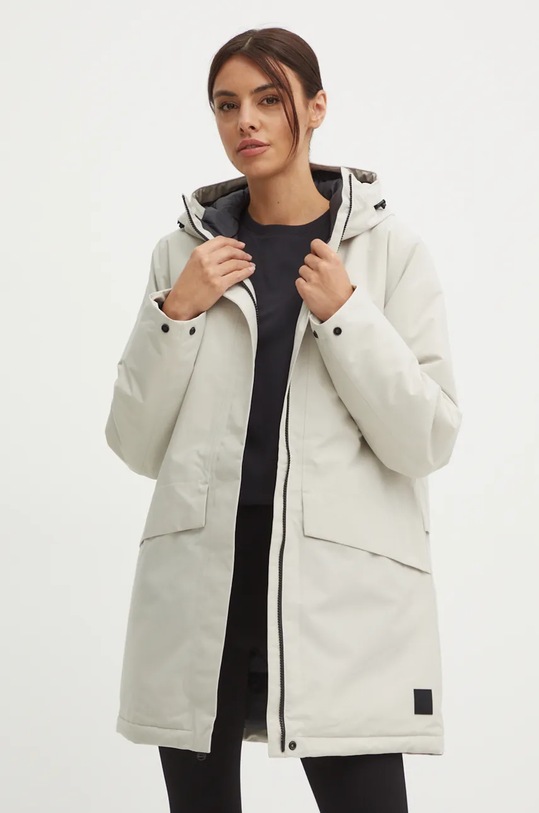 Jack Wolfskin geaca Tempelhof cu captuseala bej A60202