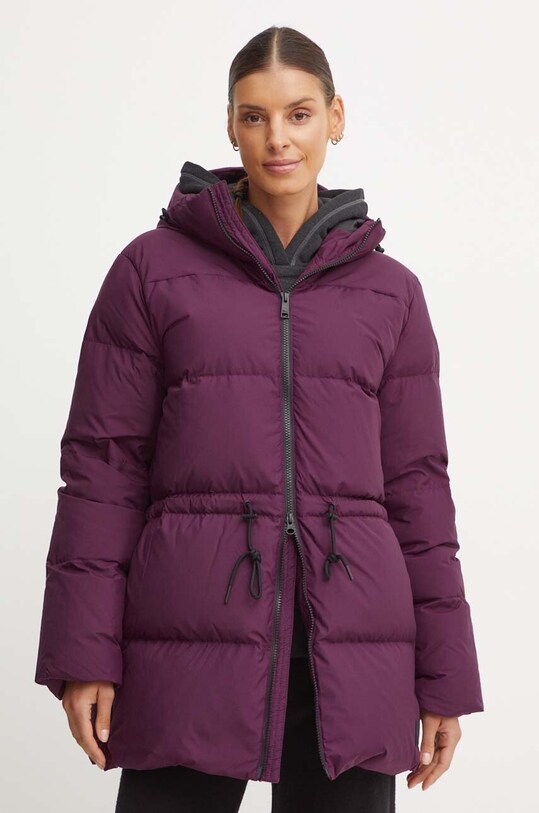 Пухова куртка Jack Wolfskin Kirschallee з утепленням фіолетовий A60213