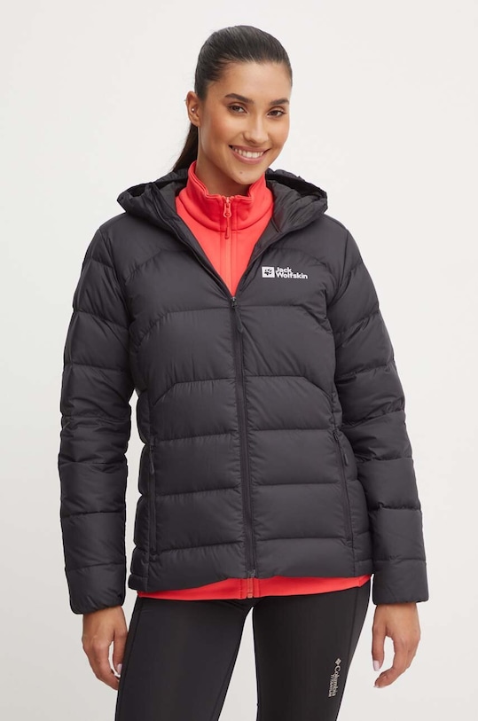 Jack Wolfskin kurtka sportowa puchowa Ather Down pozostałe czarny A60330