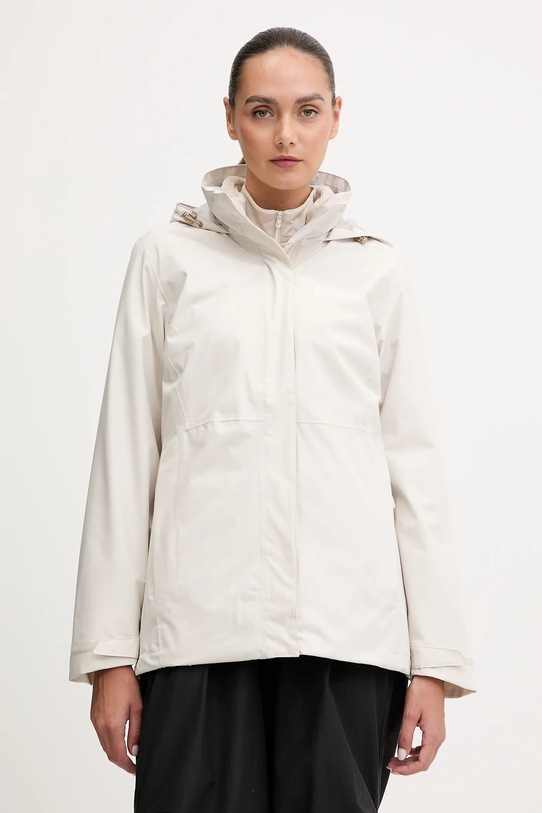 Μπουφάν Jack Wolfskin Rotwand 3 in 1 άλλο μπεζ A60333