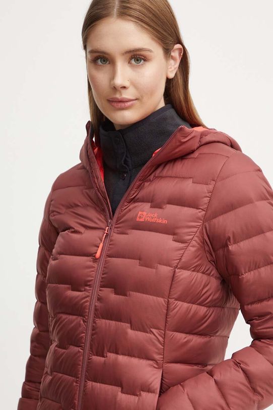 Sportska pernata jakna Jack Wolfskin Passamani bordo A61833