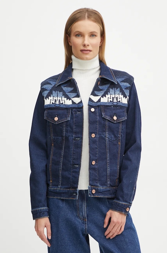 Одяг Джинсова куртка Guess W4BN71.D5GN5 темно-синій
