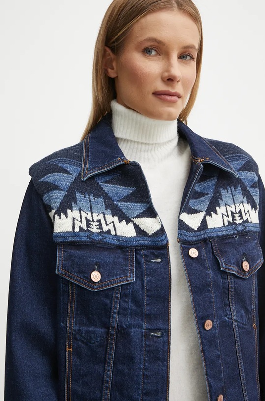 Guess geacă din denim bleumarin W4BN71.D5GN5
