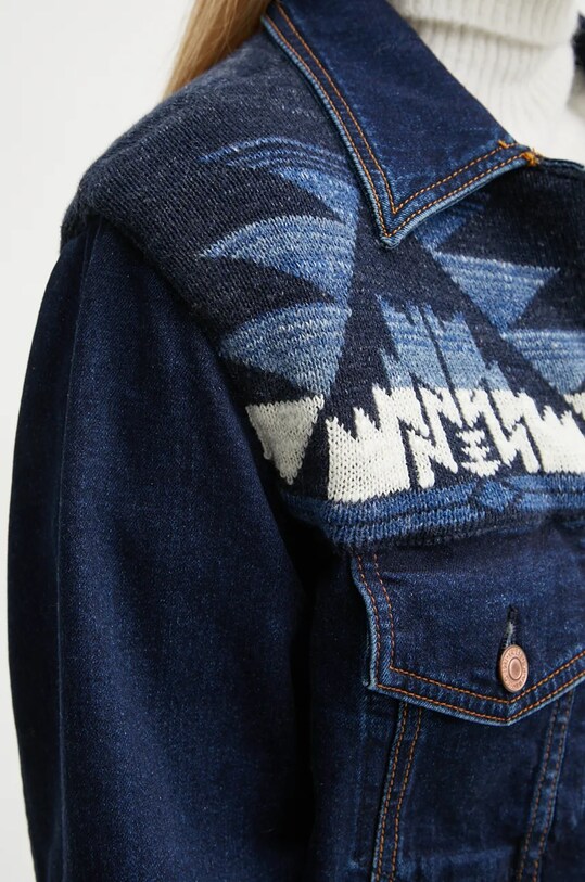 Guess geacă din denim W4BN71.D5GN5 bleumarin