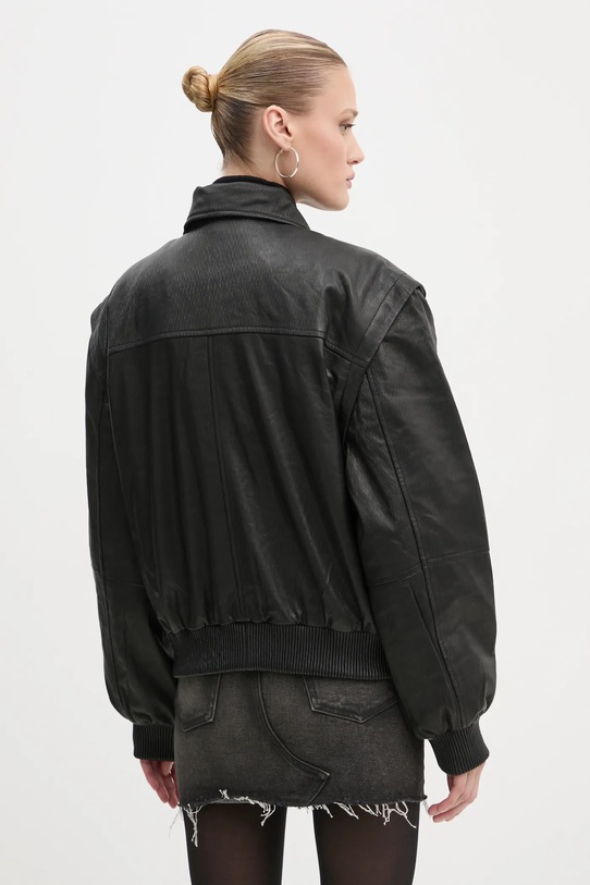 Odzież Remain kurtka skórzana 502051 czarny