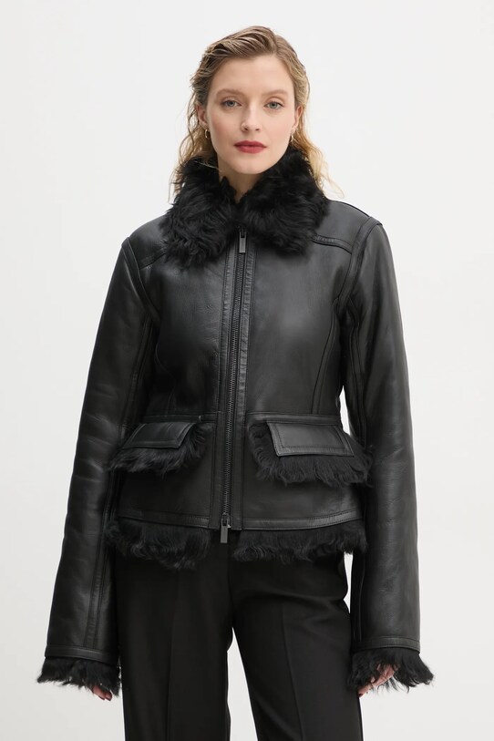 Remain kurtka skórzana 0 nieocieplane czarny 502169