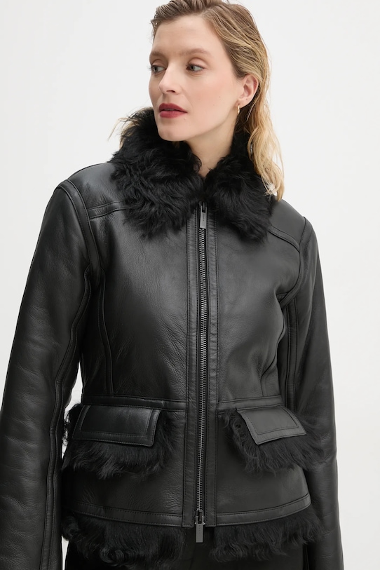Remain kurtka skórzana 0 czarny 502169