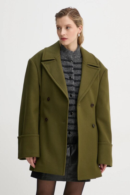 Remain palton de lana 0 verde 502457
