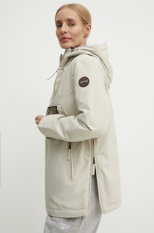 Napapijri geaca Rainforest bej NP0A4GM6N901