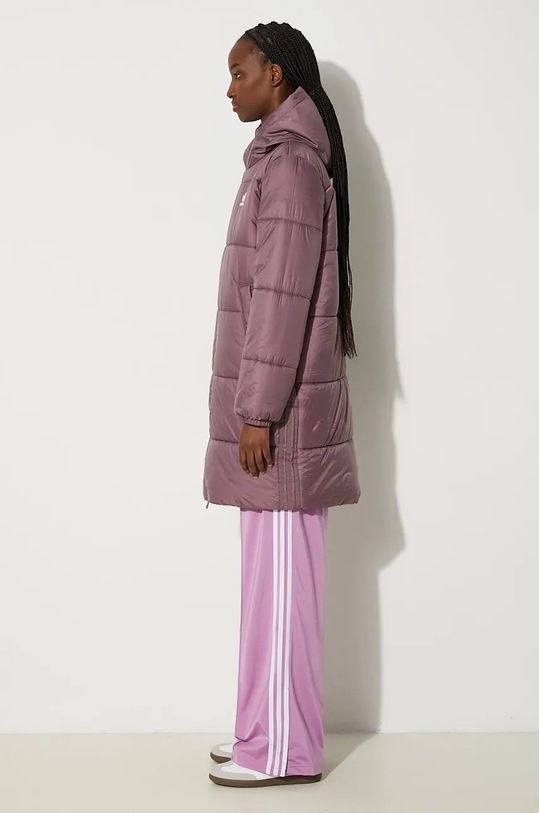 Куртка adidas Originals Long Puffer IW5857 фиолетовой AW24