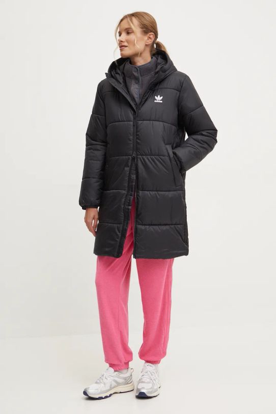 adidas Originals geaca Long Puffer IW5858 negru AW24